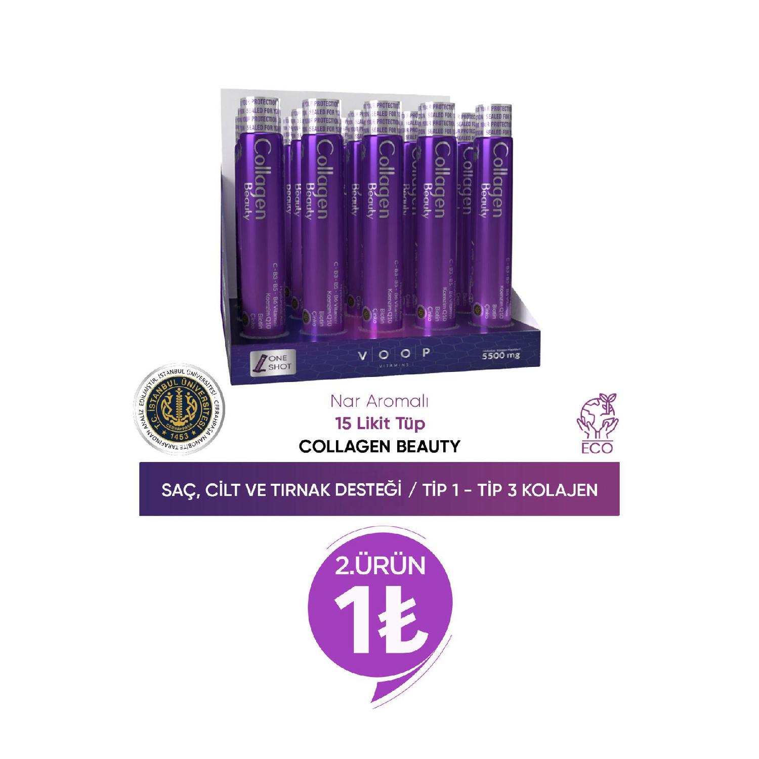 

Collagen Beauty High Bioactive Hydrolyized Collagen 100 %pure And Natural - 15 Tube