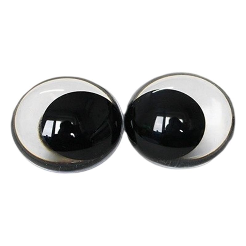 10x Natural Looking Doll Eye Plastic Flat Eyes With Screw Back for Craft Figure Doll And Model Making Accessories
