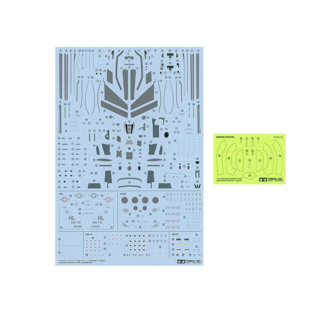 Tamiya 172 Warbird Collection Series No.92 Lockheed Martin F-35A Lightning II Plastic Model 60792