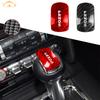 Car Gear Shift Knob Cover Head Trim Sticker For Ford Mustang 2015 -2024 Car Carbon Fiber Accessories