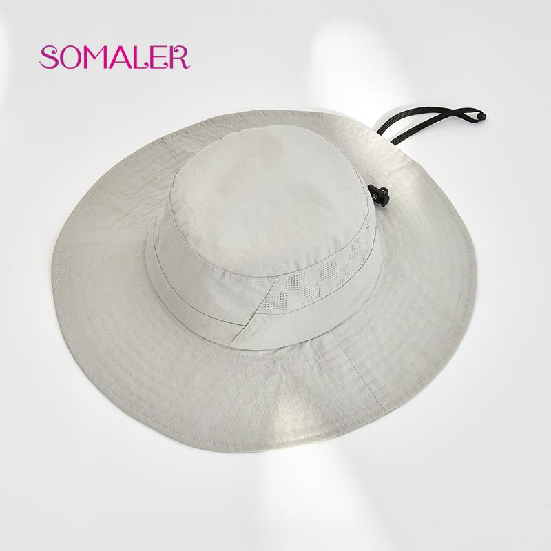 

SOMALER Womens Wide Brim Sun Hats with Sun Protection Summer Outdoor UPF Hat Unisex Mens Fishing Camping Hats One Size