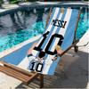 football player Print Beach Towel, Versatile Lightweight Absorbent Beach Towel for Pool Surf Yoga Bathroom, Perfect Birthday Holiday Gift