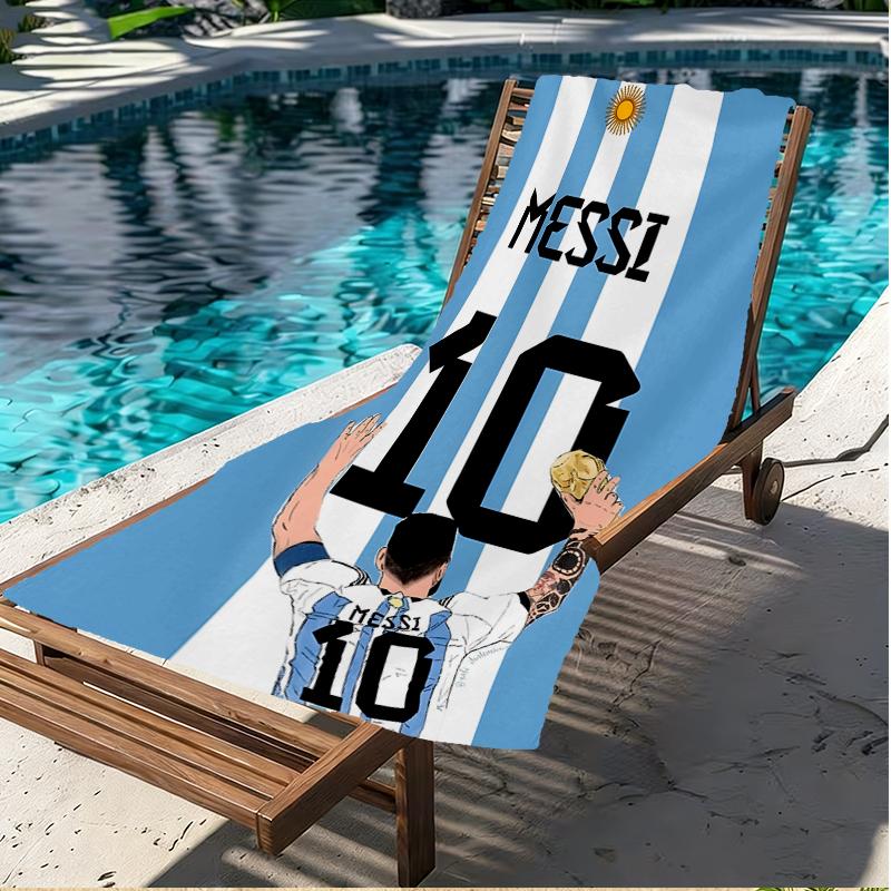 football player Print Beach Towel, Versatile Lightweight Absorbent Beach Towel for Pool Surf Yoga Bathroom, Perfect Birthday Holiday Gift