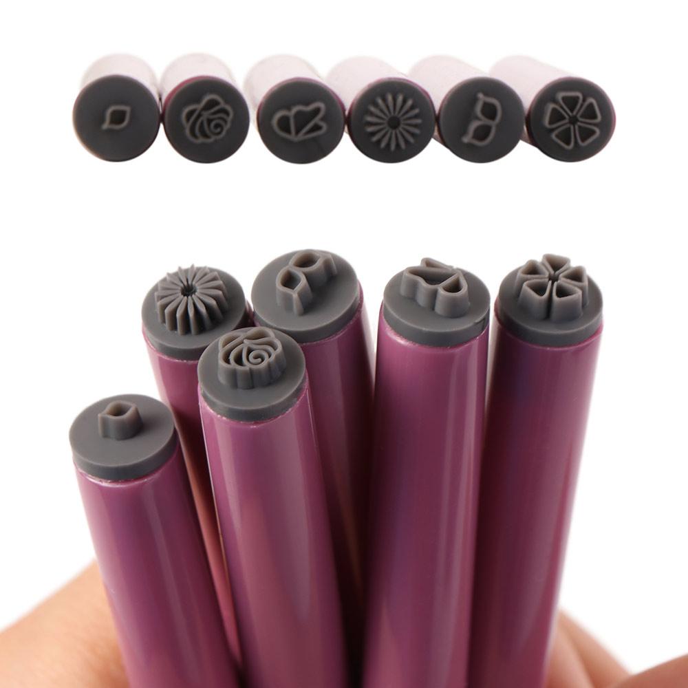 6/10/15pcs Floral Butterfly Pattern Nail Art Stamp Pen Set Nail Brush Stamp Pen New Year