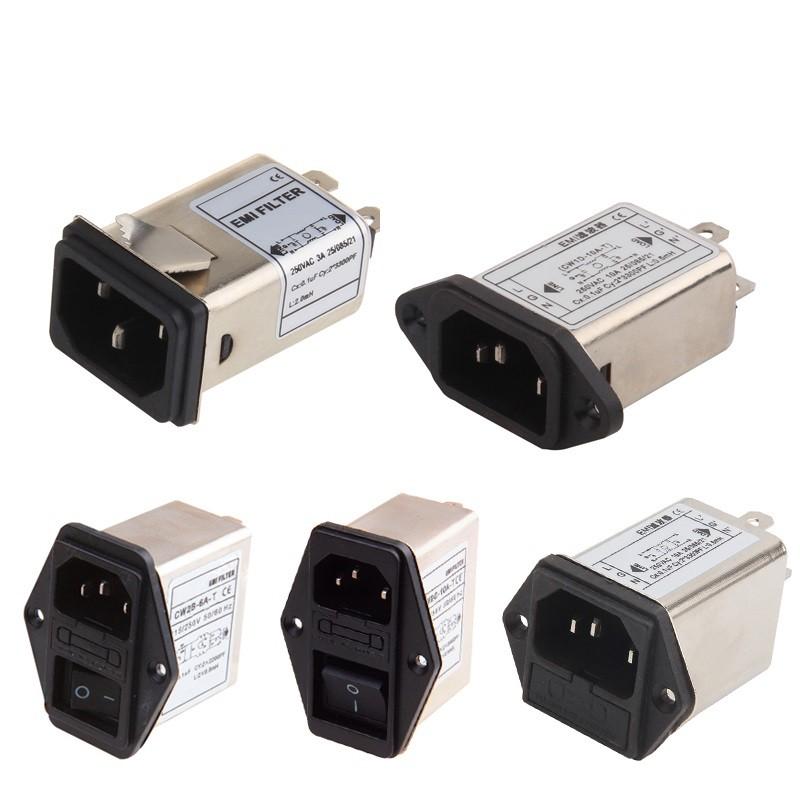 IEC AC Input Power Outlet Module with For EMI Filter for Test Equipment