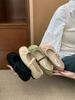 Korean version of ballet square head shallow mouth fairy with skirt shoes 2025 new autumn suede Mary Jane shoes