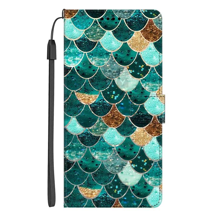 Pro TCL 60 SE 605 60R 60 NxtPaper 60SE NXTpaper Pouzdro Peněženka Flip Ochranný Kryt Květina Kočka Vlk Telefon Funda Kožené PU Coque
