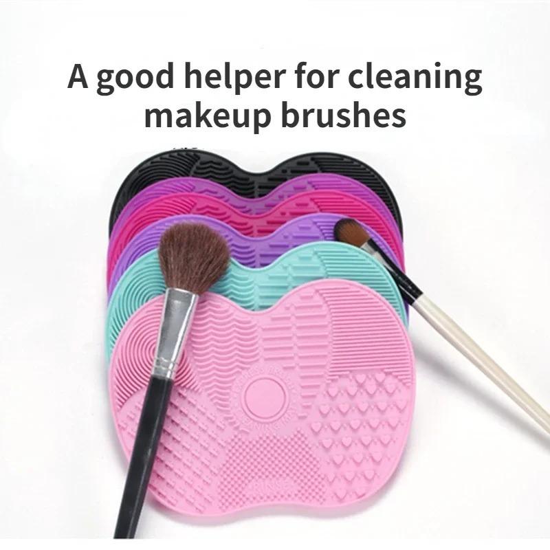 Silicone Brush Cleaner Cosmetic Make Up Washing Brush Gel Cleaning Mat Foundation Makeup Brush Cleaner Pad Scrubbe Board