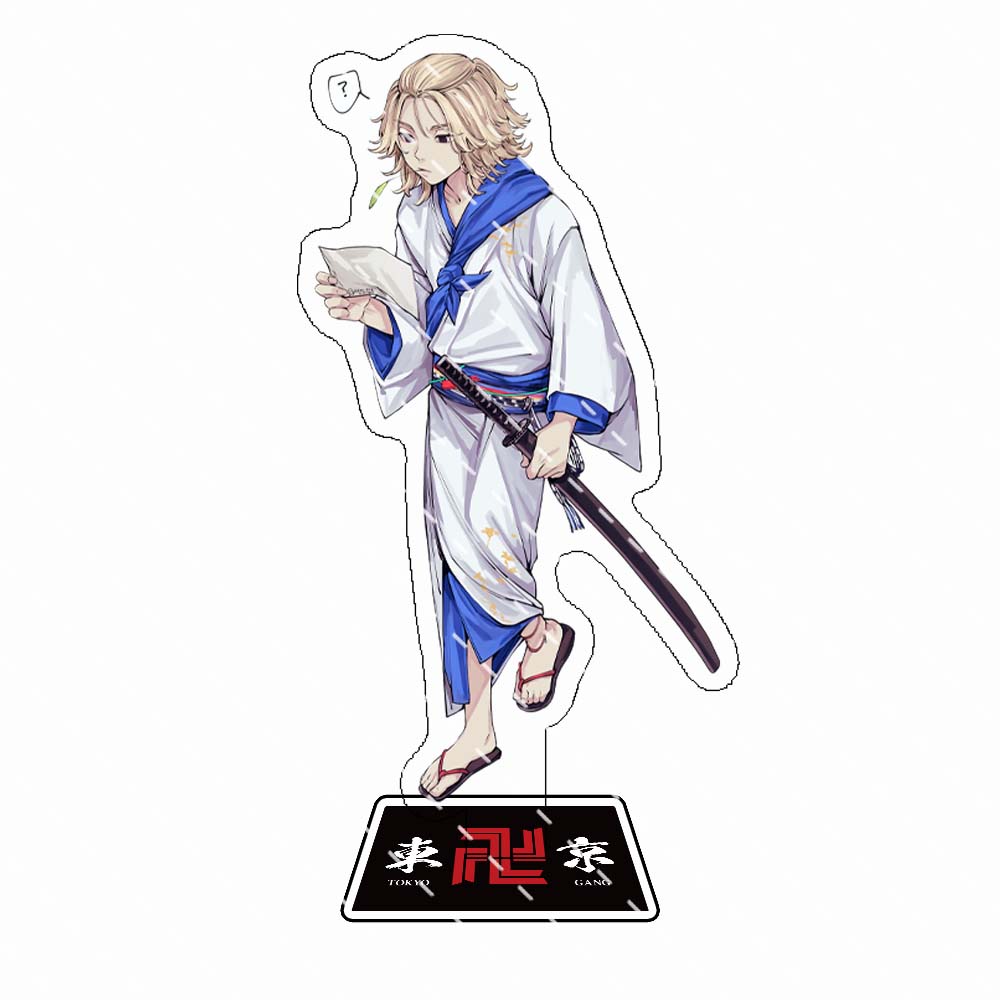 Anime Tokyo-revenge Acrylic Bracket Model Character Manjiro Sano Draken Model Desktop Ornament Standing Fan Collection Gift