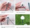 3.5m 10LED Solar Mushroom Lights Outdoor Waterproof Decorative Street Lights for Lawn Garden Patio Christmas Holiday Decoration