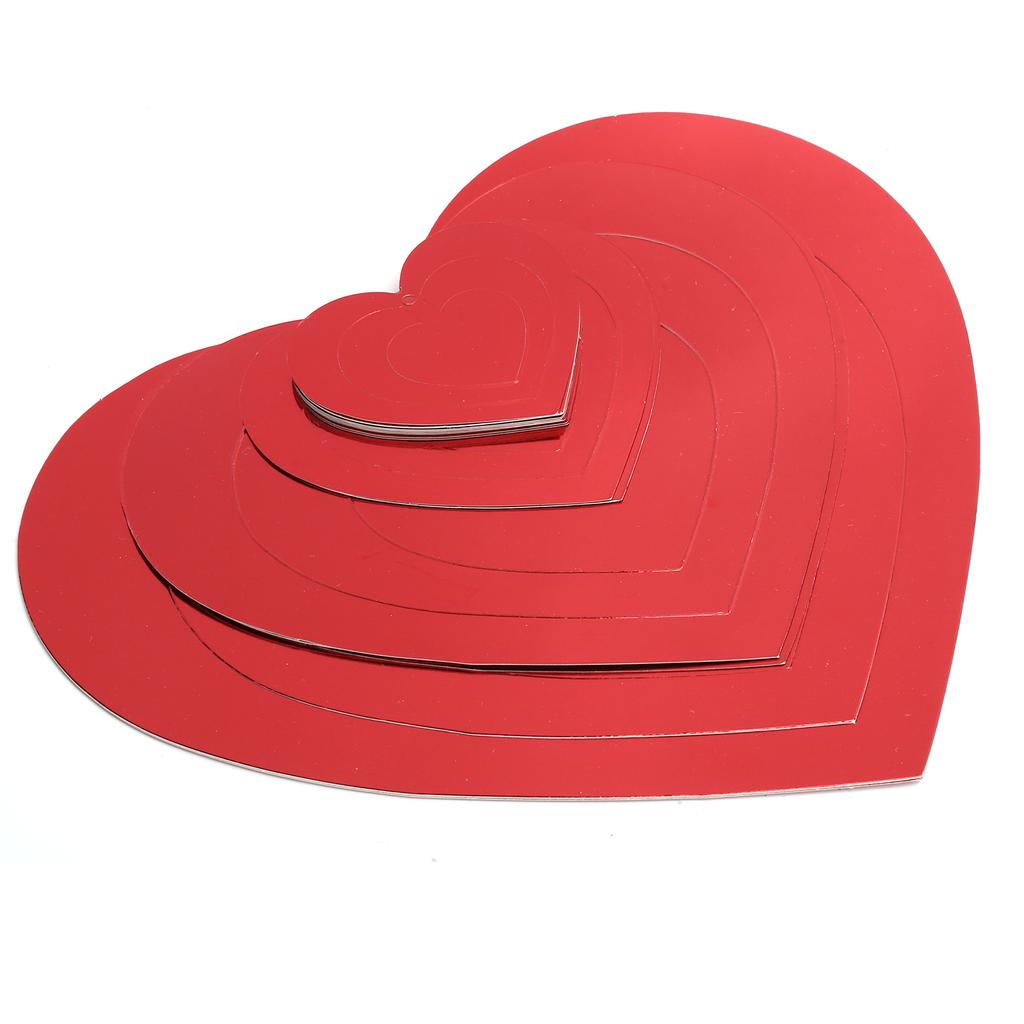 3D Red Love Shape Hanging Ornaments Decorative Card for Wedding Birthday Holiday