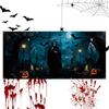 Garage Door Covers Decorative Scary Garage Door Decor Wall Backdrop Hangable For Outdoor Home Holiday Party Lawn Yard Garden
