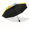 1PC Looney Tunes Tweety Popcorn Automatic Open/Close Umbrella - Compact Travel Umbrella, 8-Rib Heavy-Duty Construction, Ideal Gift a0828179