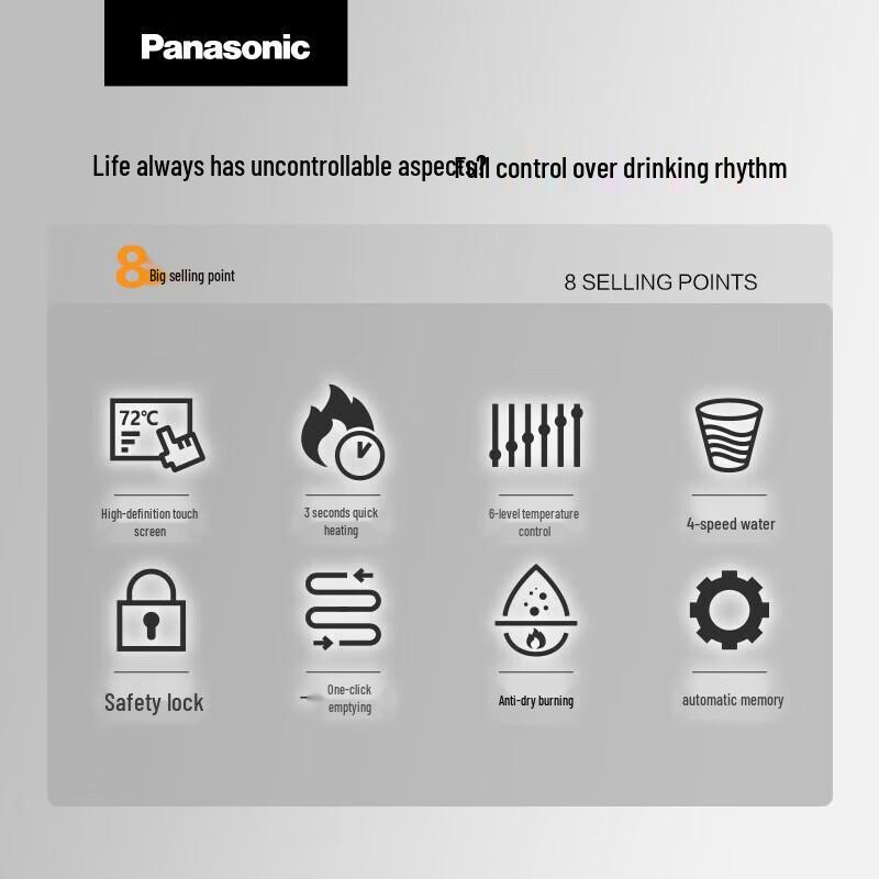 Panasonic Wall-Mounted Instant Hot Water Dispenser & Purifier