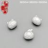 Sterling Silver 999 Anime Chiikawa Jii Hachi 3D Character Beads Bracelet Cord DIY