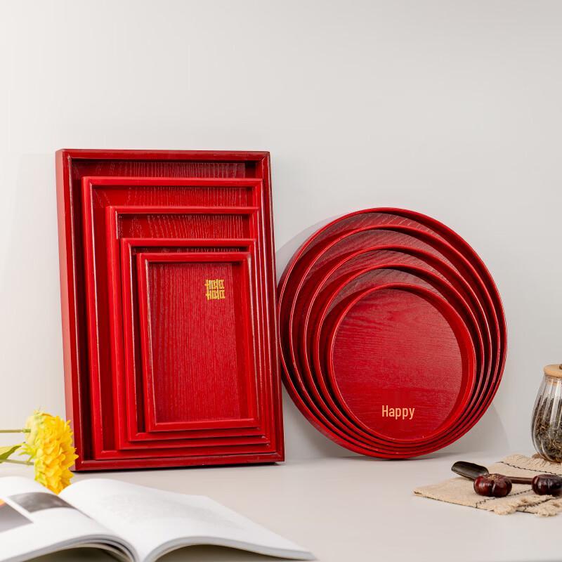 Čínské dřevěné servírovací podnosy Fengzhi