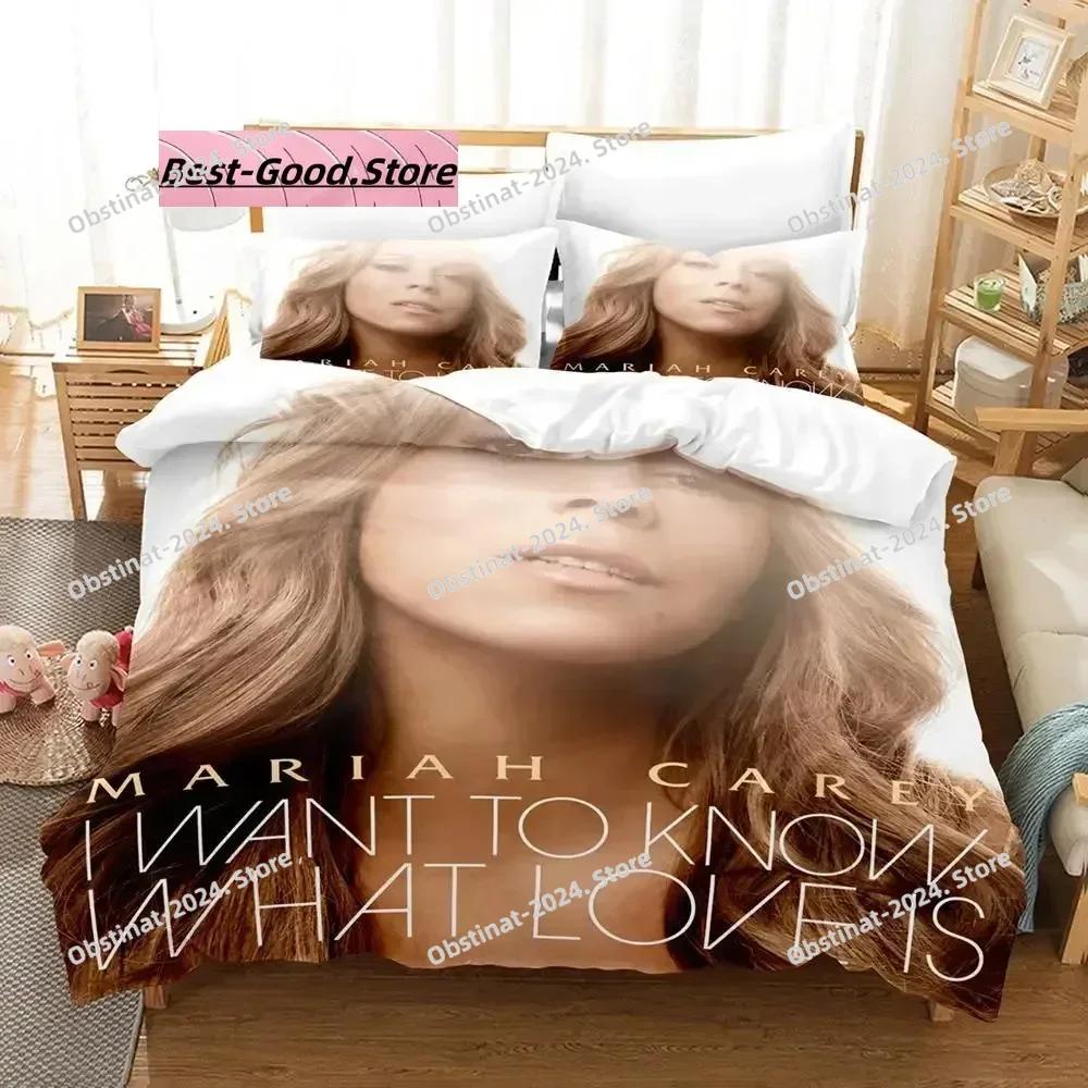 Mariah Carey Bettwäsche-Set Einzelbett Twin Full Queen King Size Bettwäsche-Set Aldult Kinderzimmer Bettbezug-Sets 3D Kawaii Bettlaken-Set