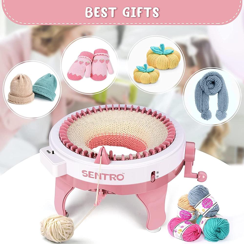 Uniwersalna, wydajna 40-igłowa ręczna maszyna dziewiarska do samodzielnego robienia szalików, swetrów, czapek i skarpetek idealna dla dorosłych i dzieci