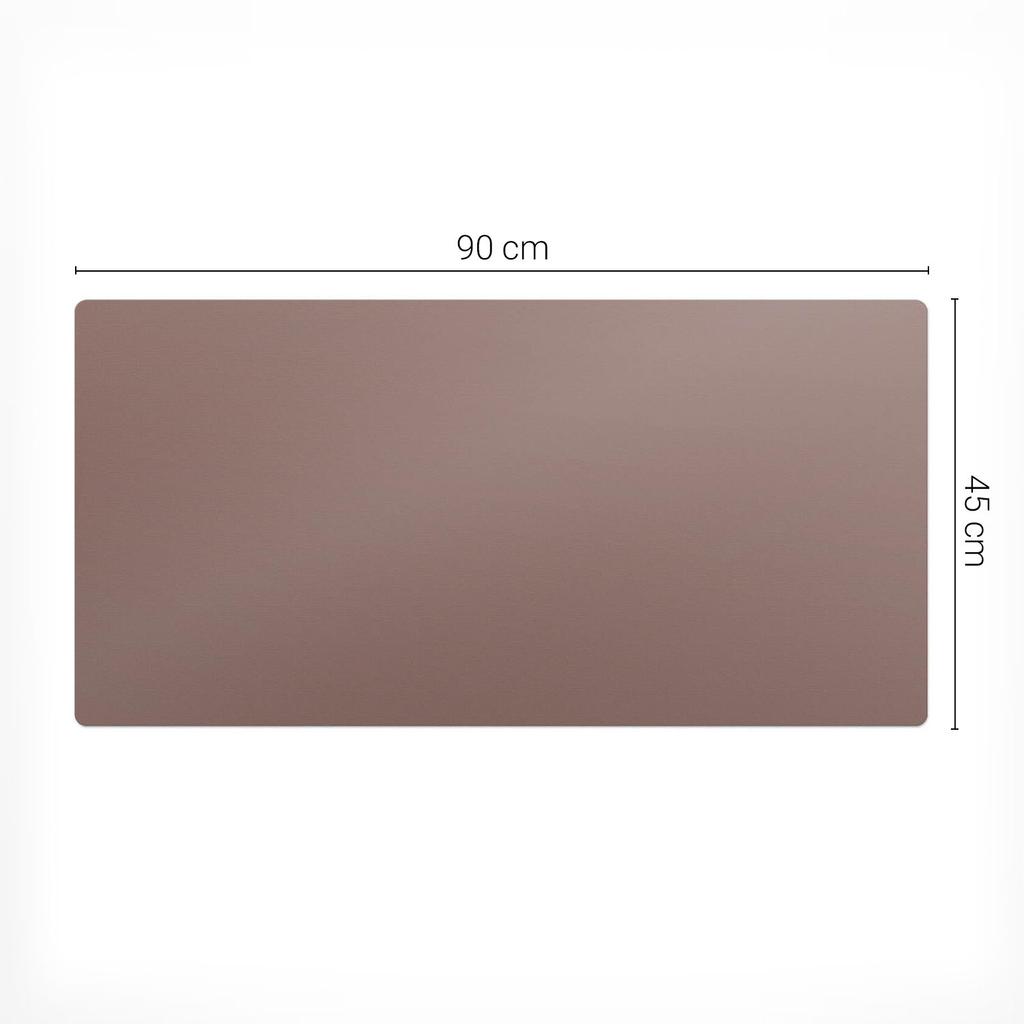 Vinyl Protective Pad for Workplace, Brown, 90x45 cm