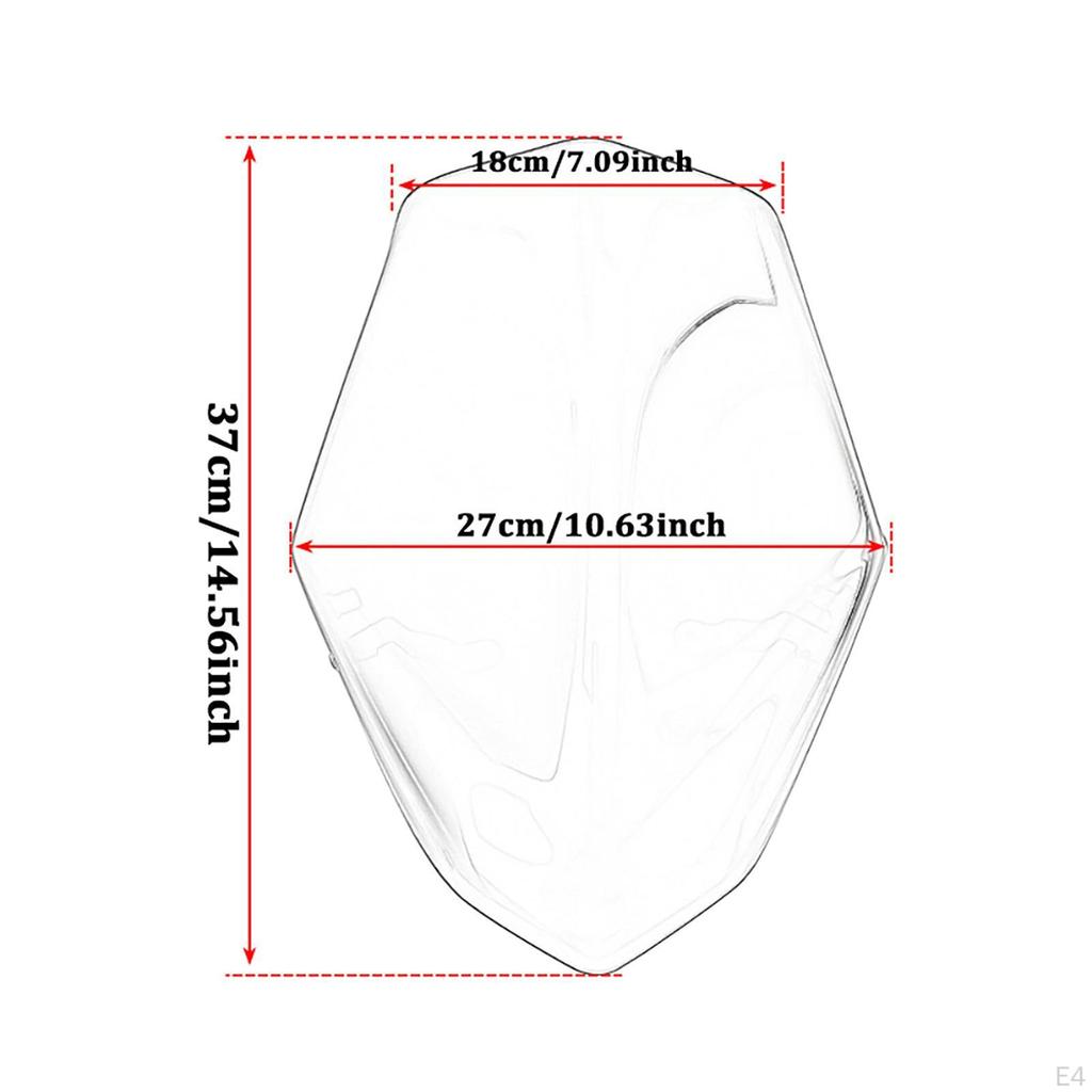 Motorcycle Windscreen Front Windshield High Reliability Sturdy Accessories Motorbike Wind Deflector