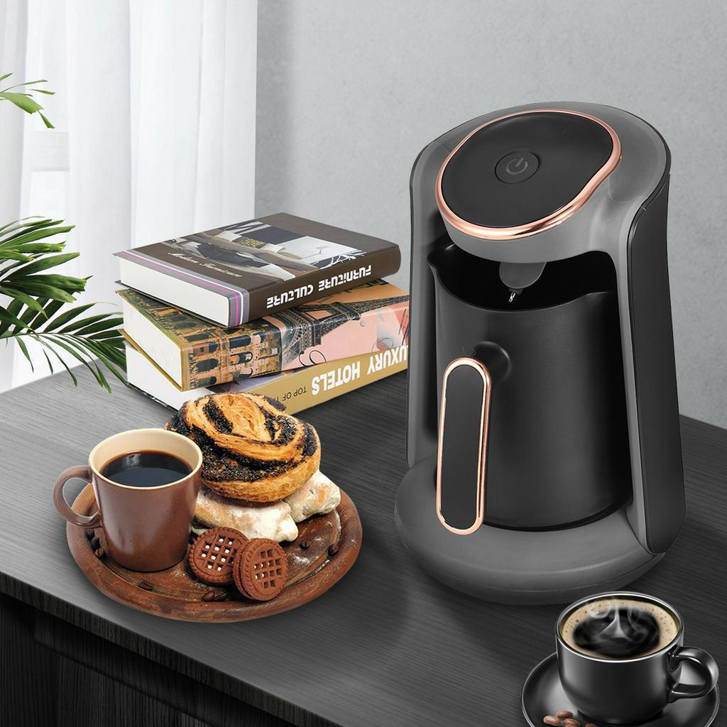600W Steam Coffee Maker Automatic Turkish Coffee Maker Machine Electric Pot Portable Travel Kettle Cafe Machine Pump