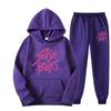 New Saja Boys Sweater Two-piece Men's and Women's Fleece Hoodie Set
