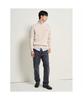 Binpolmen Unisex Cotton Cable Knit Ivory