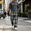 Men's Casual Straight Leg Drawstring Jogger Pants for Commute and Sports