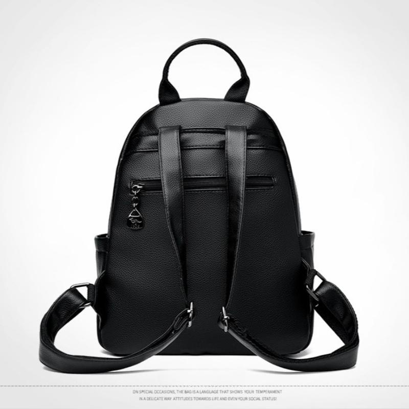 Backpack Women's New Trendy Korean Version Light Fashion Versatile Women's Bag Large Capacity Leisure Commuter Travel Backpack