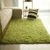 Carpet Plush Slip Resistant Polyester Solid Color Door Floor Mat for Sitting Room