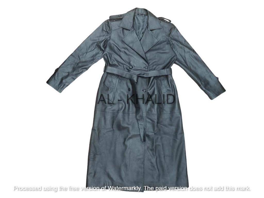 Lambskin Women's Leather Trench Coat Fit Genuine New Black Handmade Soft Casual