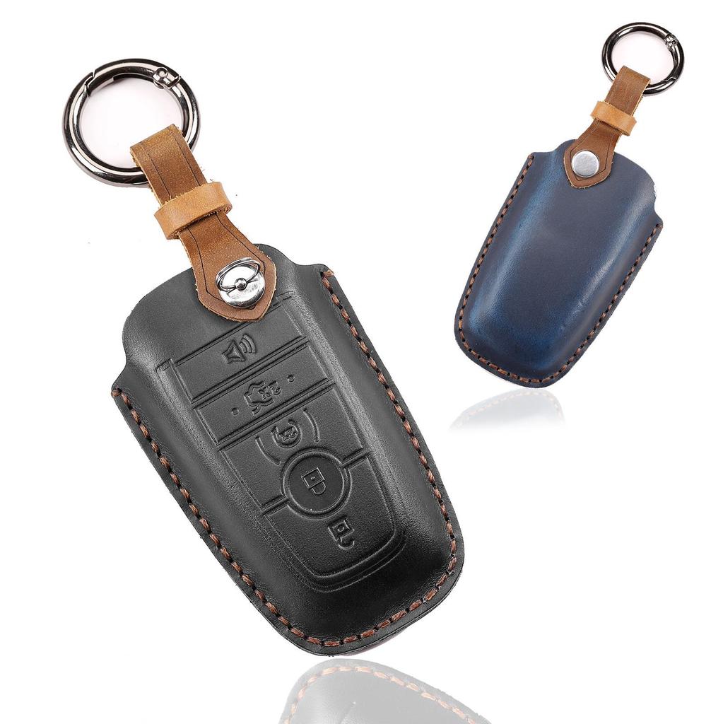 Lincoln Ford Key Case - Raptor, Explorer, Everest, Mondeo, Edge - Cowhide Material