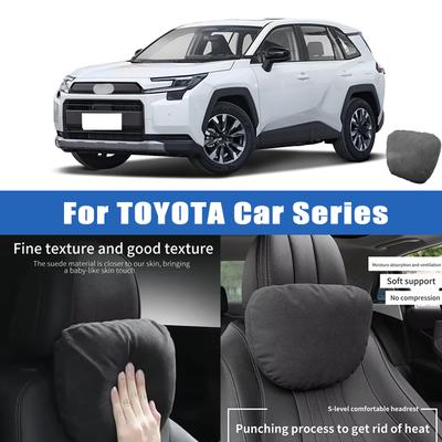Top Quality Car Headrest Neck Support Seat Soft Neck Pillow Breathable For Toyota Camry Corolla RAV4 Hilux Fortuner Yaris Land