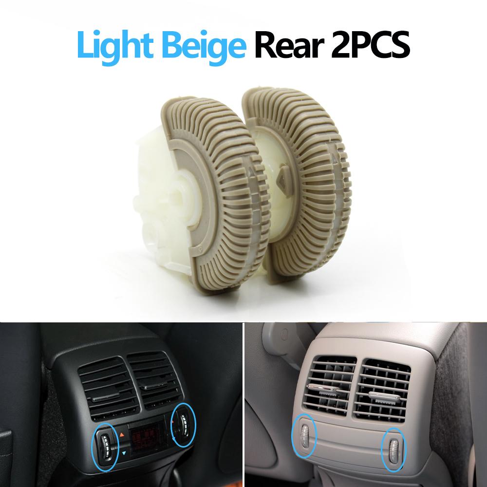 2PCS Front Rear Air Conditioning Control Roller AC Vent Base Rolling Wheel For Benz E Class W211 E200 E300 E230 E260 E280