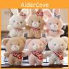 Cute Mini Plush Bear Keychain Ultra-soft Rabbit Backpack Accessory Gift