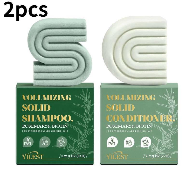 Nourishing Hair Shampoo And Conditioner Bar Soap With Rice Water And Rosemary Essence For Deep Cleansing And Moisturizing Benefits