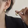 Stainless Steel Twist Stud Earring for Women Girls Gold Silver Knot Hoop Earring Shiny Cute Daily Wear Jewelry