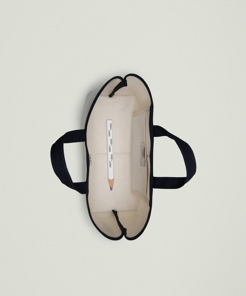 Zoeet Standard Tote Canvas Bag (Ecru)
