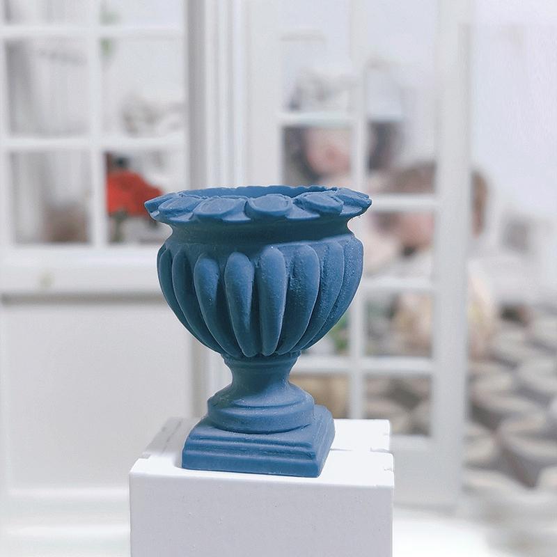 Scene Model Miniature Flower Column Model Toy Simulation Roman Column Flower Pot