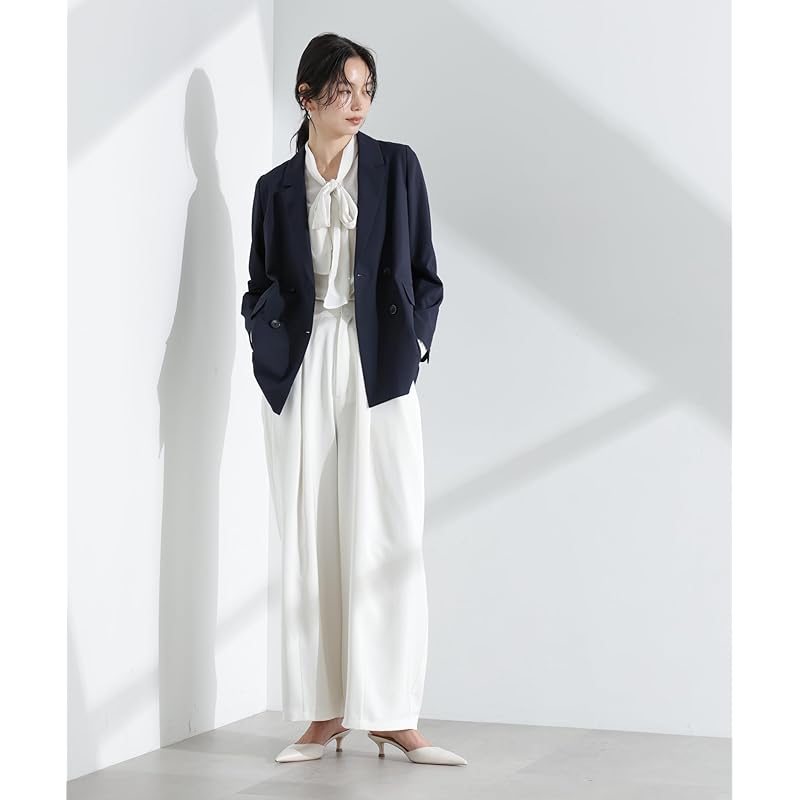 [Nano Universe] Light Function Double Jacket (Setup Possible) Ladies M 121 D. Navy 669-5116300