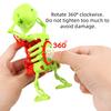 New Unique Skeleton Dancing Swinging Clockwork Fun Toy Funny Dance Trick