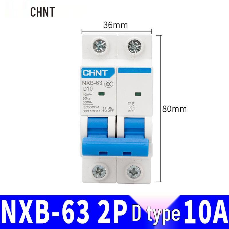 Chint NXB Air Switch Circuit Breaker: 1P, 2P, 3P, 4P Household Type D Three-Phase Disconnector 380V.