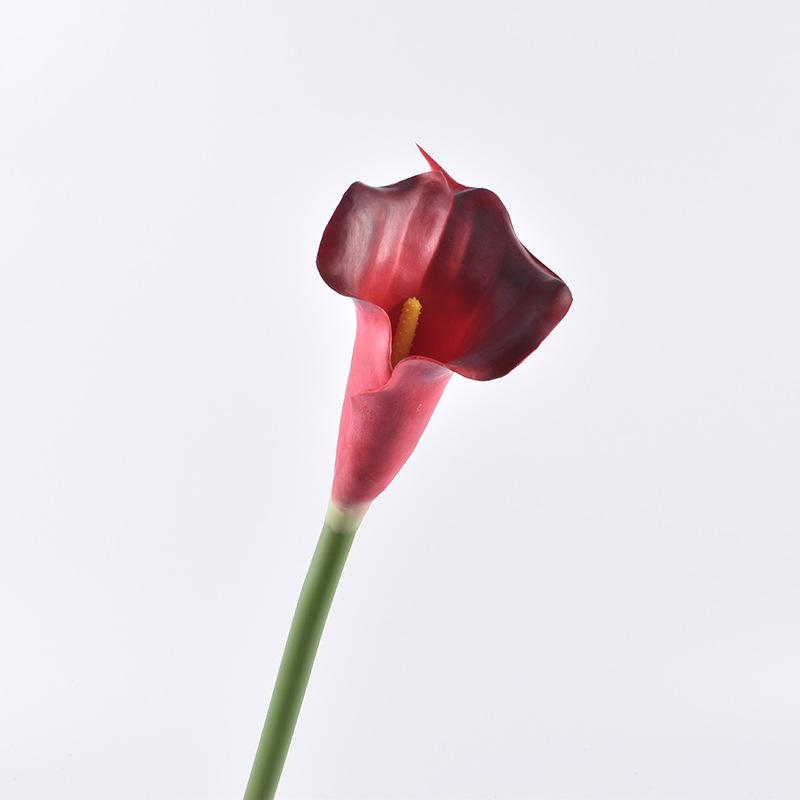 Mini PU Calla Lily Artificial Flowers for Home Decor and Photography Props