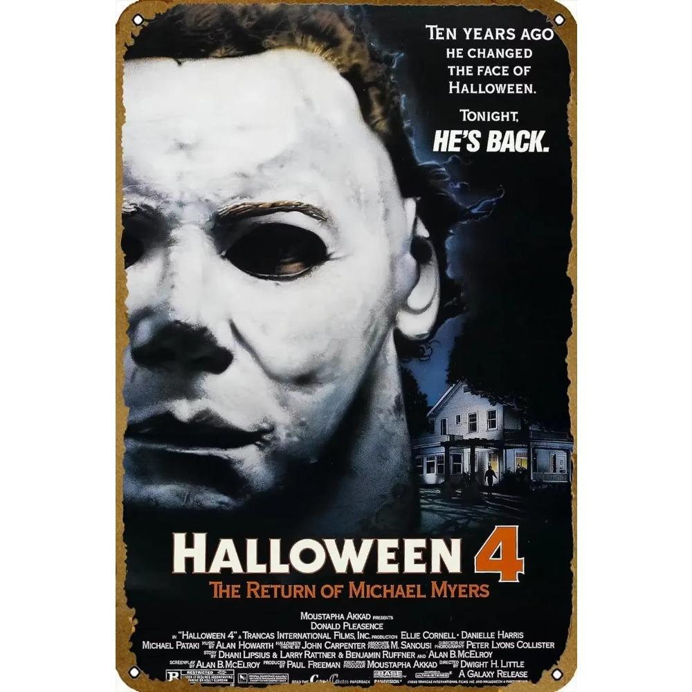 

Металеве настінне мистецтво Хеллоуїн Жахи Декор 20x30см Дім Печерна Людина Кіно Знак