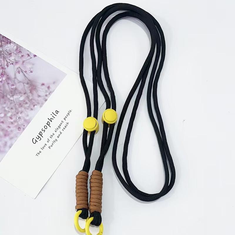 Adjustable Braided Mobile Phone Lanyard with Detachable Crossbody Strap and Shoulder Chain