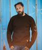 Geonjiulleunseu Crewneck Wholegarment Sweater - Dark Brown