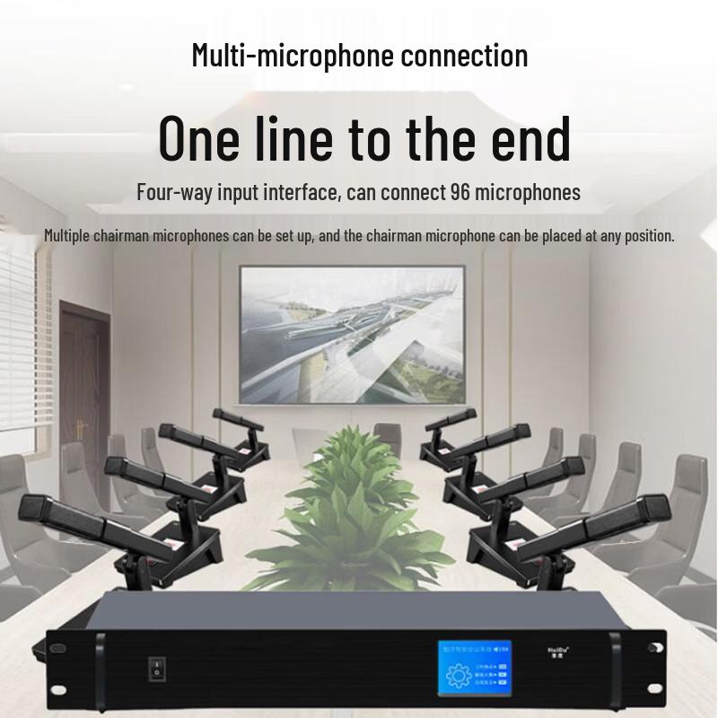 HuiDu Professional Wired Digital Conference Microphone System (CN version)