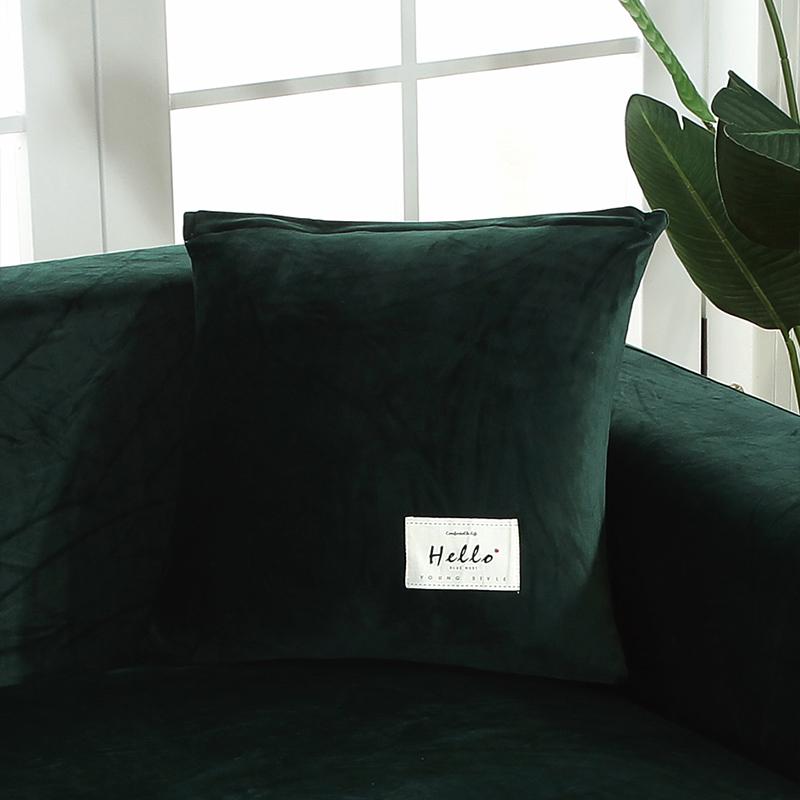 Samt Stoff Kissenbezug Warmer Kissenbezug Sofa Überwurf Kissen Wohnzimmer Sofa Couch Sitz Dekoration Kissenbezug 45X45cm