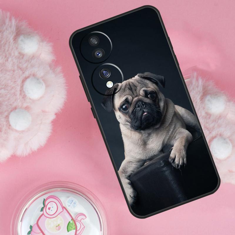 

Pug Dog French Bulldog Case For Honor Magic 6 5 7 Lite Honor 200 Pro 50 70 90 Lite X9b X9a X8b X8a X8 X9 X9c Cover Honor Magic5 Lite
