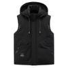 Mens Puffer Vest Winter Warmth Plus Size Stand Collar Zip Up Sleeveless Jacket Students